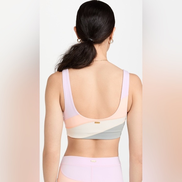 L*Space Active New Heights Sports Bra in Sage/Just Peachy/Peony/Bone Size Large. - Picture 10 of 14